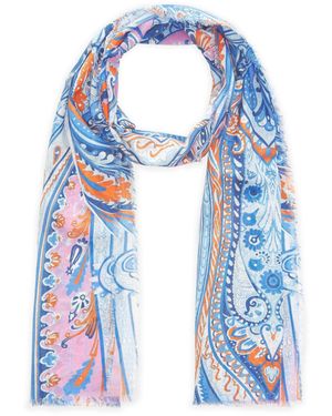 Codello Schal Mit Paisley-Muster - Blau