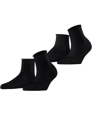 Esprit Socken Lacy Flowers 2-Pack - Schwarz