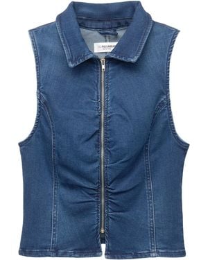 Pull&Bear Bluse - Blau