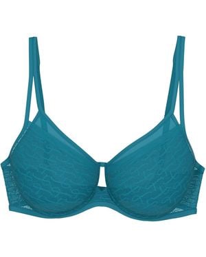 Triumph Bügel-Bh Label Signature Sheer - Blau
