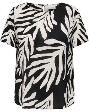 Only Carmakoma Bluse 'Carvica' - Schwarz