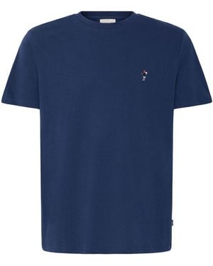 Solid Rundhalsshirt Sduwe - Blau