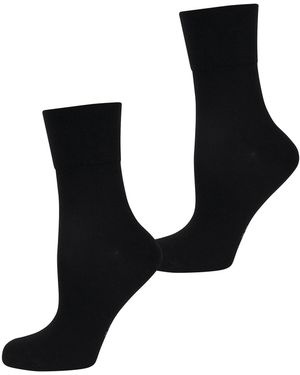 Nur die Socken Feine Faser - Schwarz