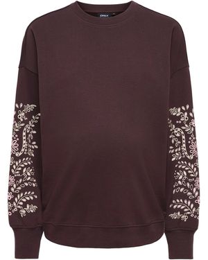 ONLY Sweatshirt Olmalexa - Braun