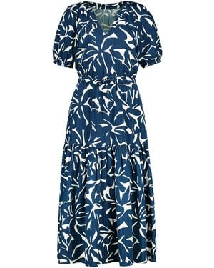 Zero Maxikleid Kurzarm - Blau