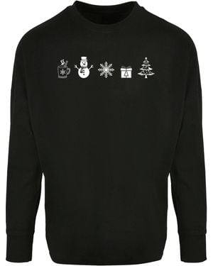 Merchcode Shirt Christmas - Schwarz