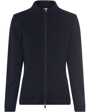 Olsen Cardigan Mit Stehkragen - Blau