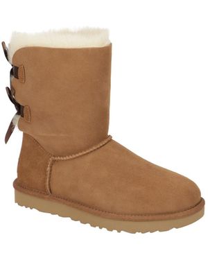 UGG Boots Bailey Bow 2 Stiefel Chestnut 1016225 - Weiß