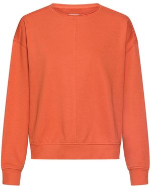 Camel Active Sweatshirt Mit Dekorativen Nähten - Orange