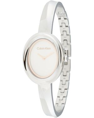 Calvin Klein Uhr Twisted Bezel - Weiß