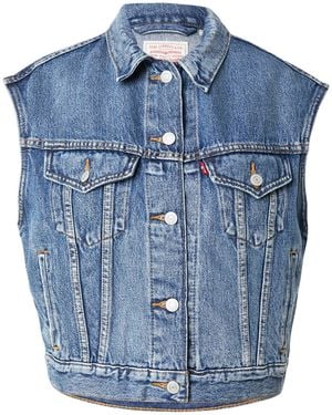 Levi's Levis Weste Shrunken 90S - Blau