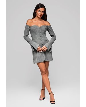 Ombre Cocktailkleid Lusia - Grau