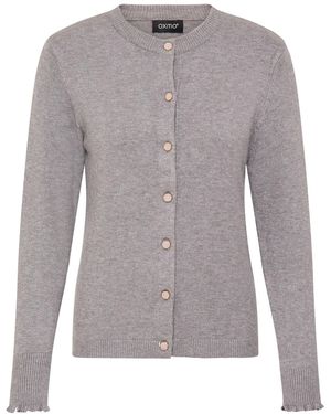 Oxmo Strickjacke Oxbmmnera Cardigan - Grau