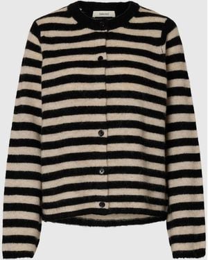 SELECTED Strickjacke - Schwarz