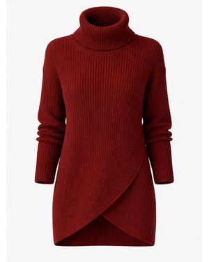 Worldclassca Pullover Rollkragen Pullover Lang - Rot