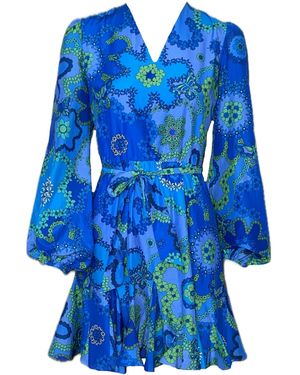 Introvertie VIENNA Sommerkleid Soho Mini Dress - Blau