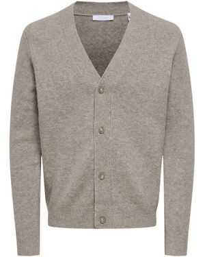 Only & Sons Strickjacke Onsray - Grau
