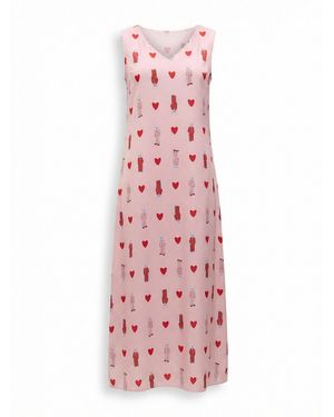 Cat e Lolette Sommerkleid Loungewear Dress - Pink
