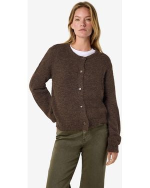Noisy May Strickjacke Damen Strickjacke - Braun