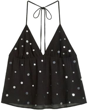 Pull&Bear Top - Schwarz