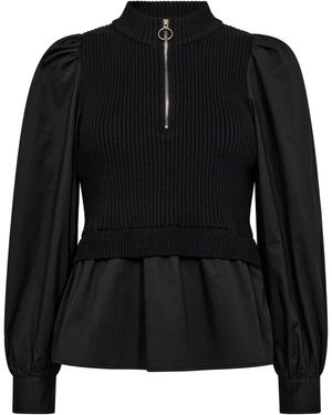 co'couture Cocouture Strickpullover Elisabeth - Schwarz