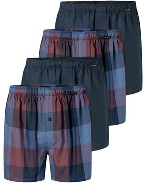 Schiesser Boxershorts Web - Blau