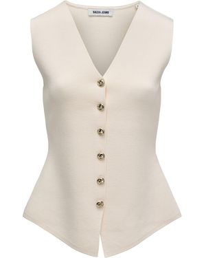 Salsa Jeans Weste - Natur