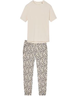Schiesser Pyjama Mix & Relax - Weiß