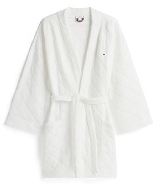 Tommy Hilfiger Bademantel Essential - Weiß