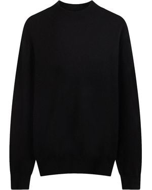 Gobi Cashmere Pullover Timeless Mock Neck Cashmere Sweater - Schwarz