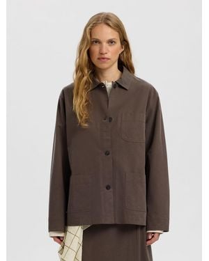 SELECTED Bluse - Braun