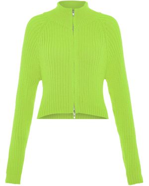 myMo Strickjacke - Grün