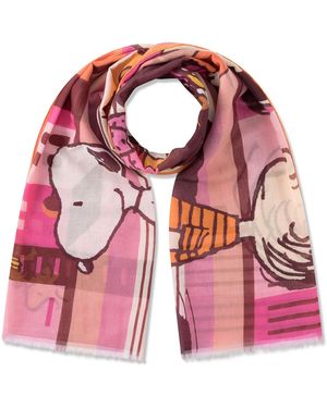 Codello Schal Mit Verspieltem Peanuts-Print - Pink