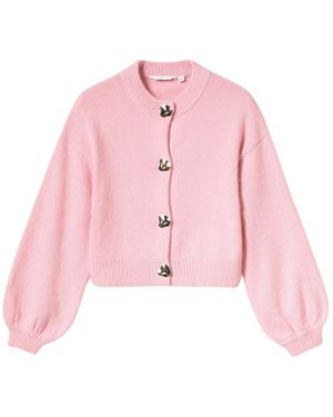 Noella Sweater N-Miley Knit Cardigan - Pink