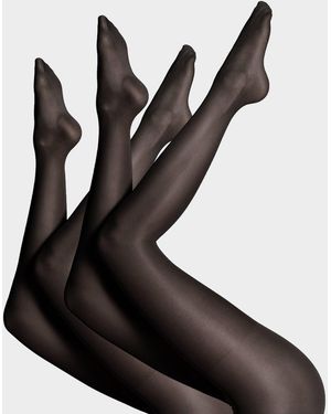 Bataillon Belette Strumpfhose Strumpfhose Transparent 40Den Damen Semitransparent & Reißfest (2Er Pack) - Schwarz