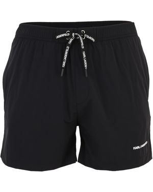 KARL LAGERFELD Badeshorts - Schwarz