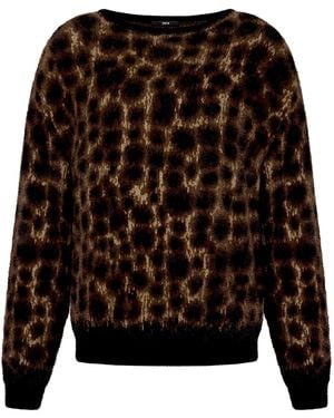 Zero Strickpullover Mit Jacquard - Schwarz