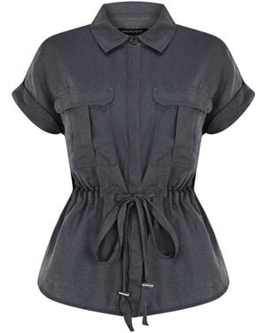 FRESHLIONS Kurzarmbluse Zoey - Blau