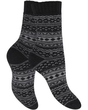 celodoro Socken Wollsocken - Schwarz