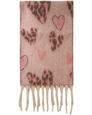 Zwillingsherz Schal Herzen - Pink