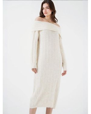 Bigdart Strickkleid - Weiß