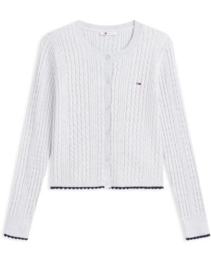Tommy Hilfiger Strickjacke - Weiß
