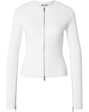 Weekday Strickjacke Genie - Weiß