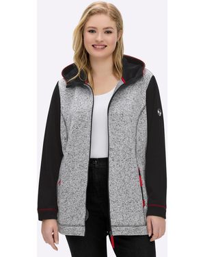 Sheego Fleecejacke - Grau