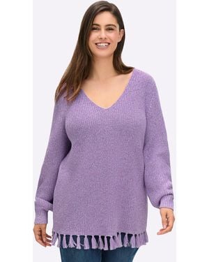 Sheego Pullover - Lila