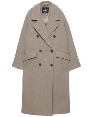 Pull&Bear Mantel - Grau