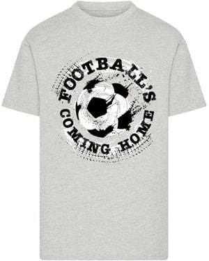 F4NT4STIC T-Shirt Footballs Coming Home Paint Splatter - Grau