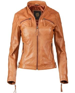 Apple Of Eden Lederjacke Aoe-142 - Braun