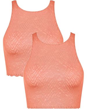 Sloggi Bustier Zero Feel Bliss Crop Top - Pink