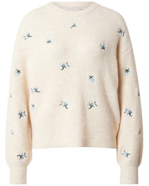 Y.A.S Pullover 'Fleur' - Weiß